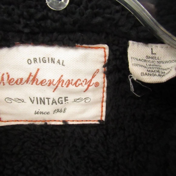 Weatherproof Men's Acrylic/Wool Sweater Jacket L - Picture 7 of 16